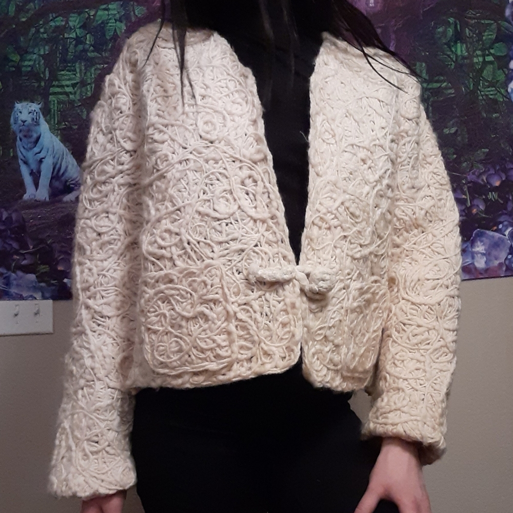 CHICO'S Unique Corded Sweater